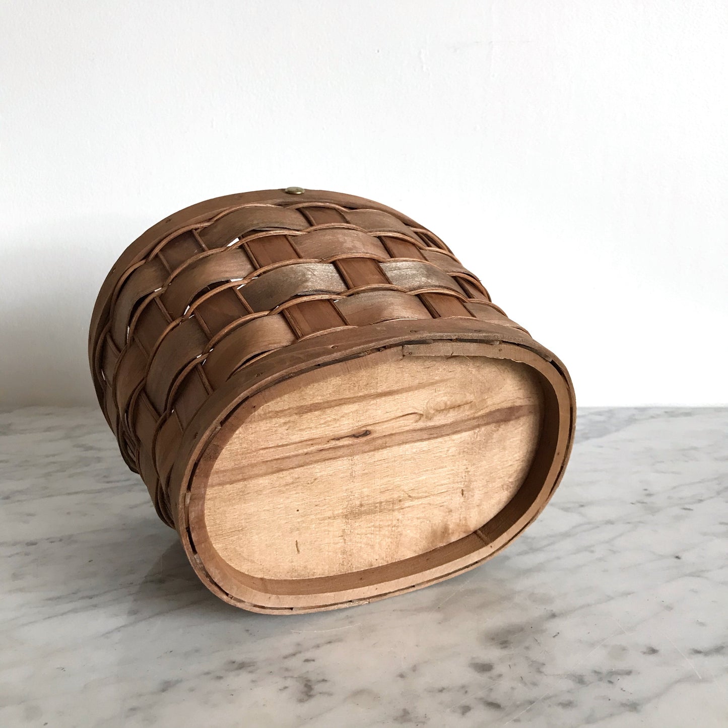 Pretty Woven Wood Basket