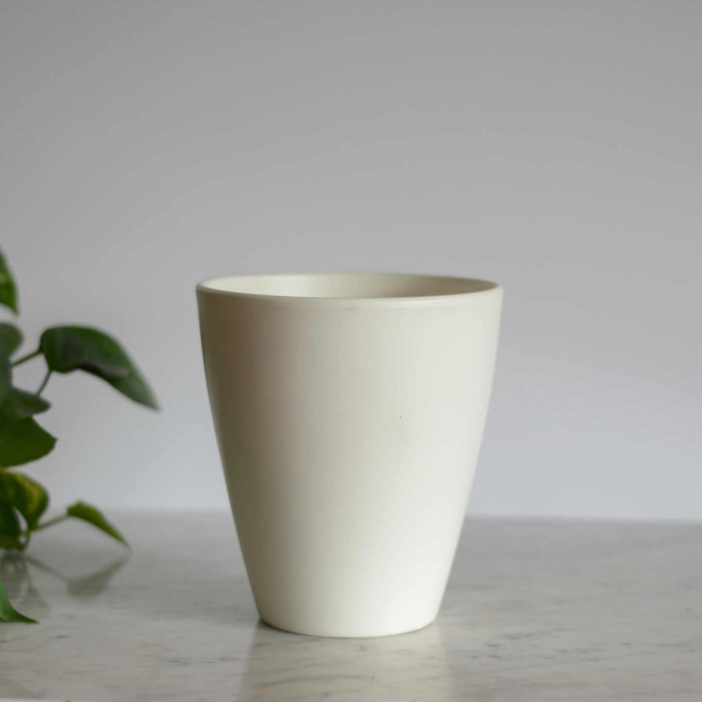 Large Matte White Vase, Germany