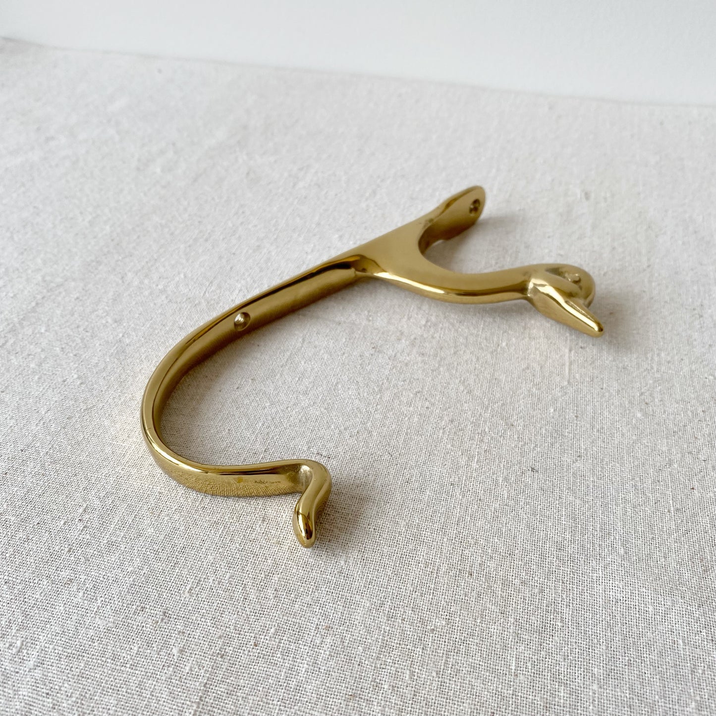 Vintage Brass Double Duck Hook