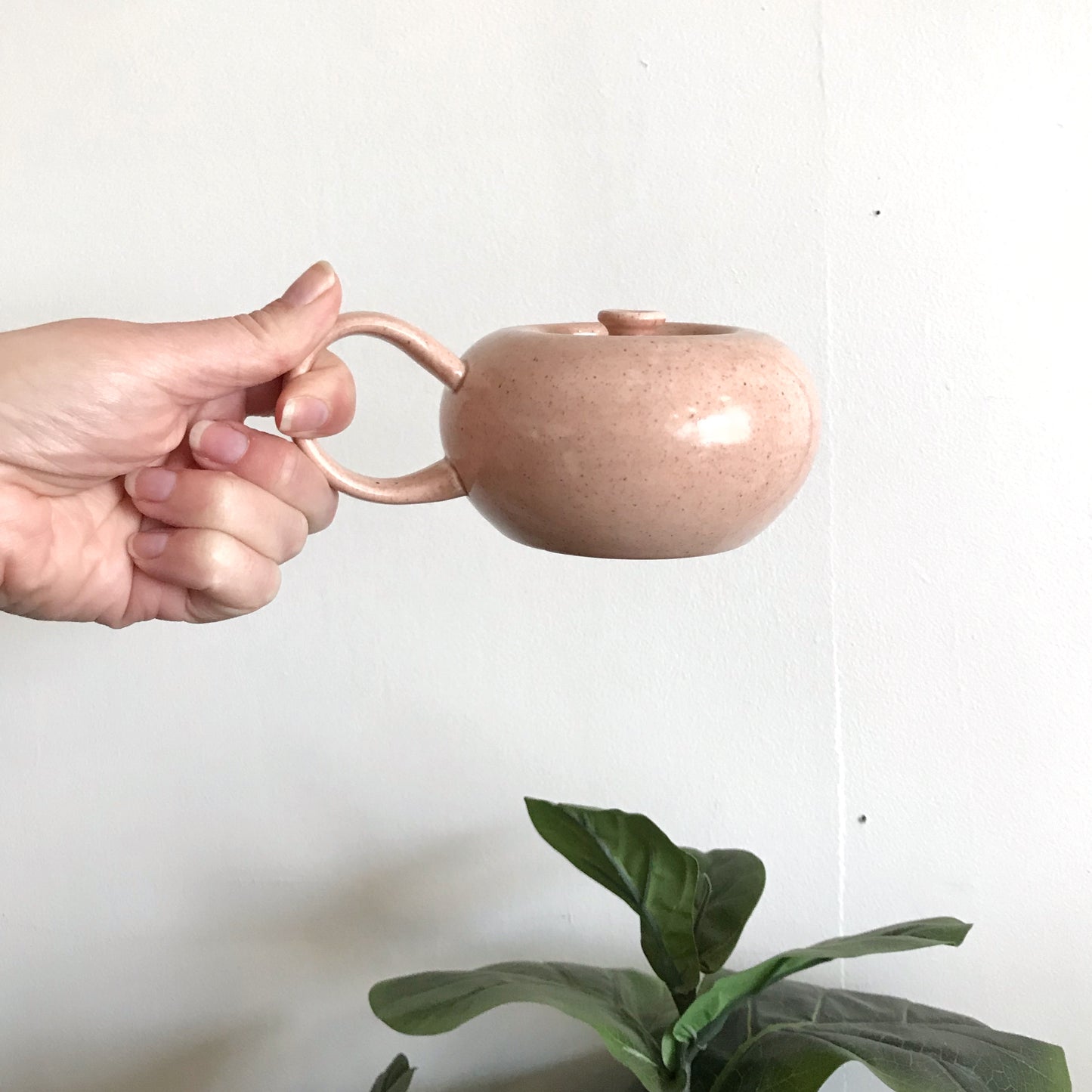 Vintage Pink Sugar Bowl by Russel Wright