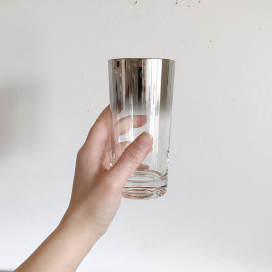 Set of 6 Vintage Silver Ombré Glasses