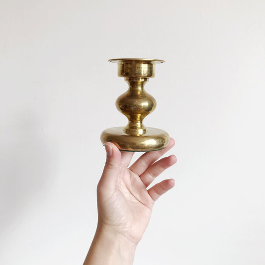 Vintage Norwegian Brass Candle Holder