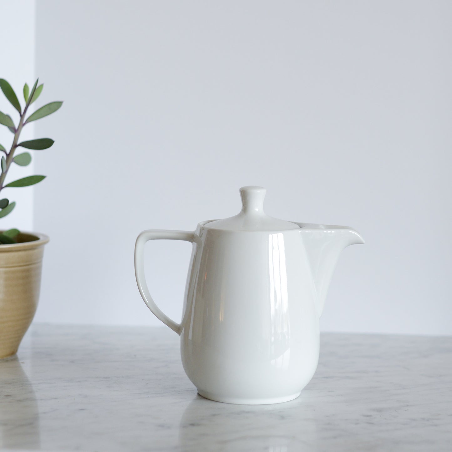 Melitta White Porcelain Coffee Carafe, Germany