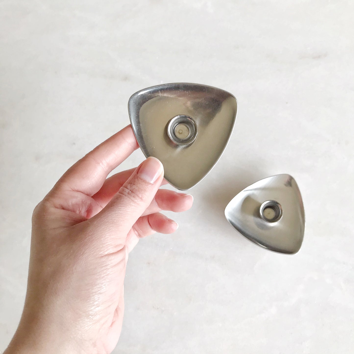 Pair of Vintage Modern Candle Holders