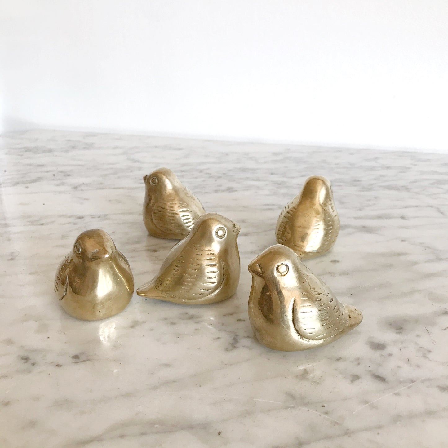 Vintage Scandinavian Style Brass Bird