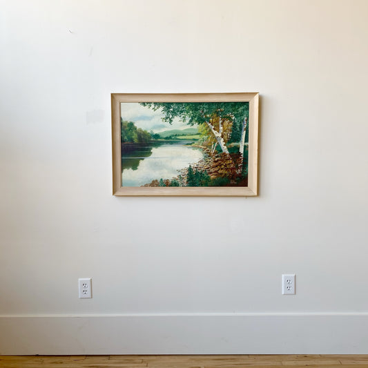 Vintage Original Lakeshore Painting