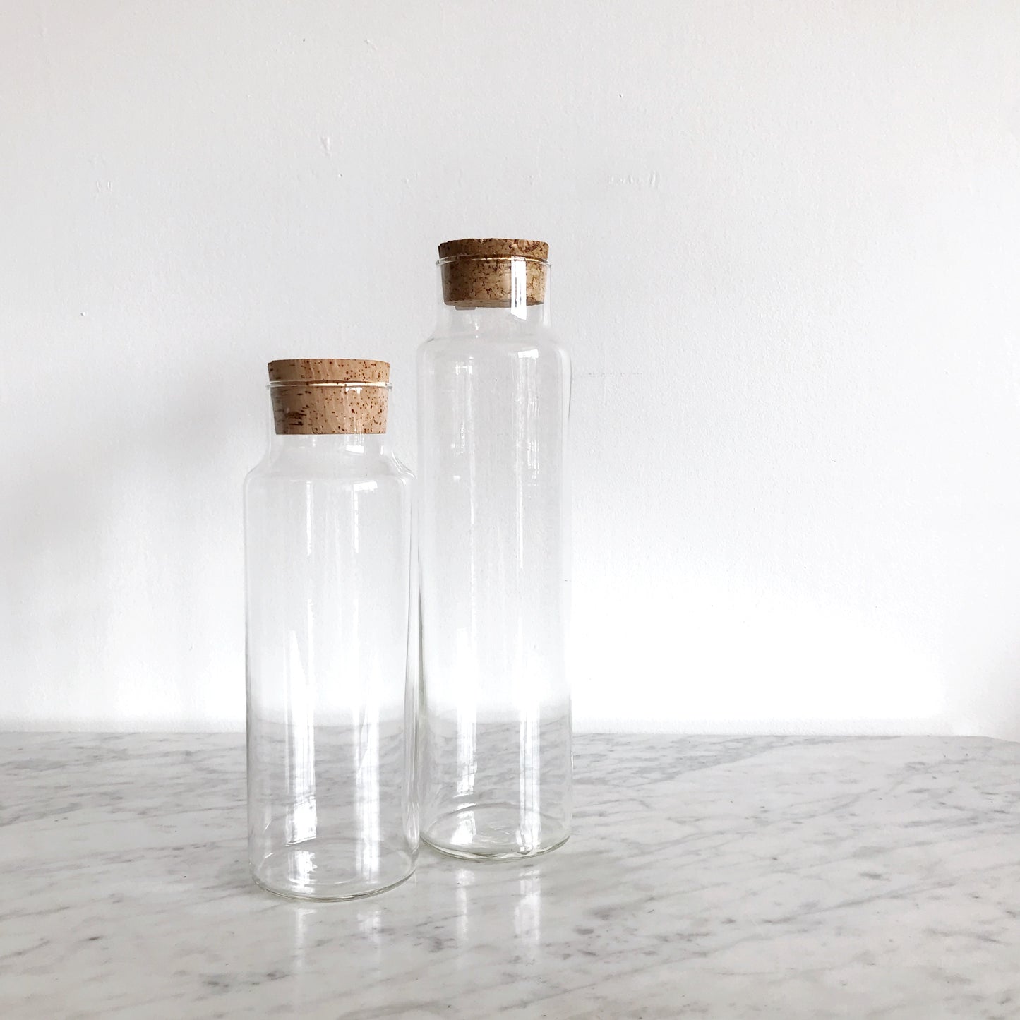 Extra-Tall Glass Decanter, 13"