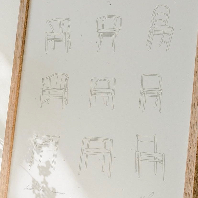 "Danish Chair Museum" Art Print (11 x 14)