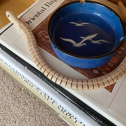 Vintage Ceramic Ashtray with Seagulls