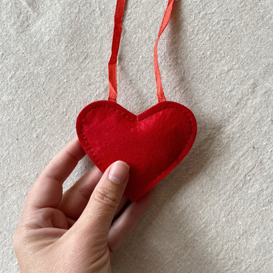 Felt Heart Ornament