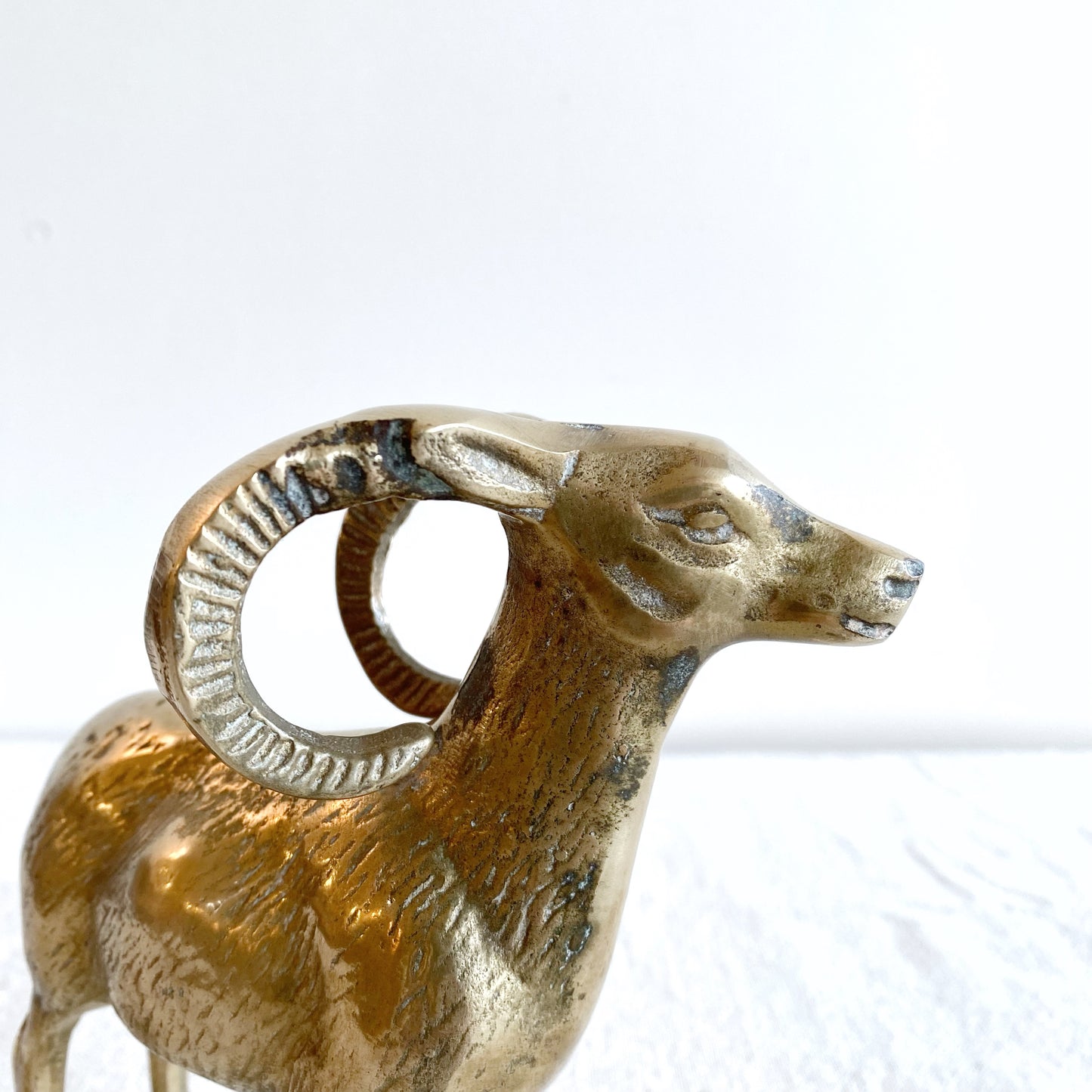 Vintage Brass Mountain Goat