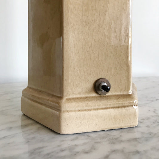 Vintage Hexagon Ceramic Lamp Base
