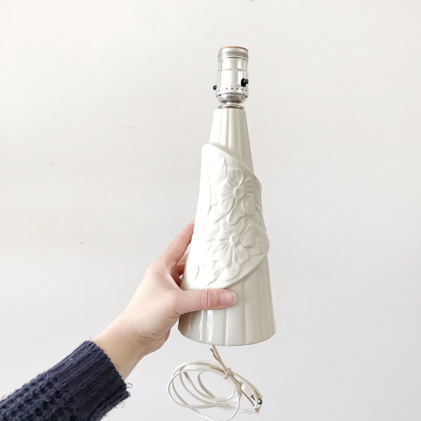 Vintage Floral Ceramic Lamp