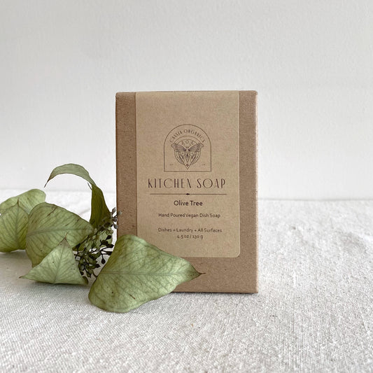 Solid Vegan Dish Soap Bar, Choose Scent