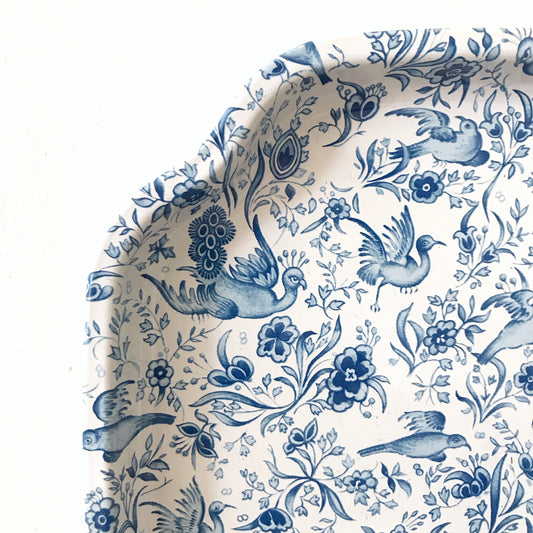 Small Vintage Tray with Birds, England