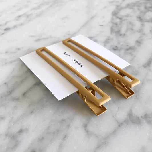 LAIA Hair Clips, Mustard