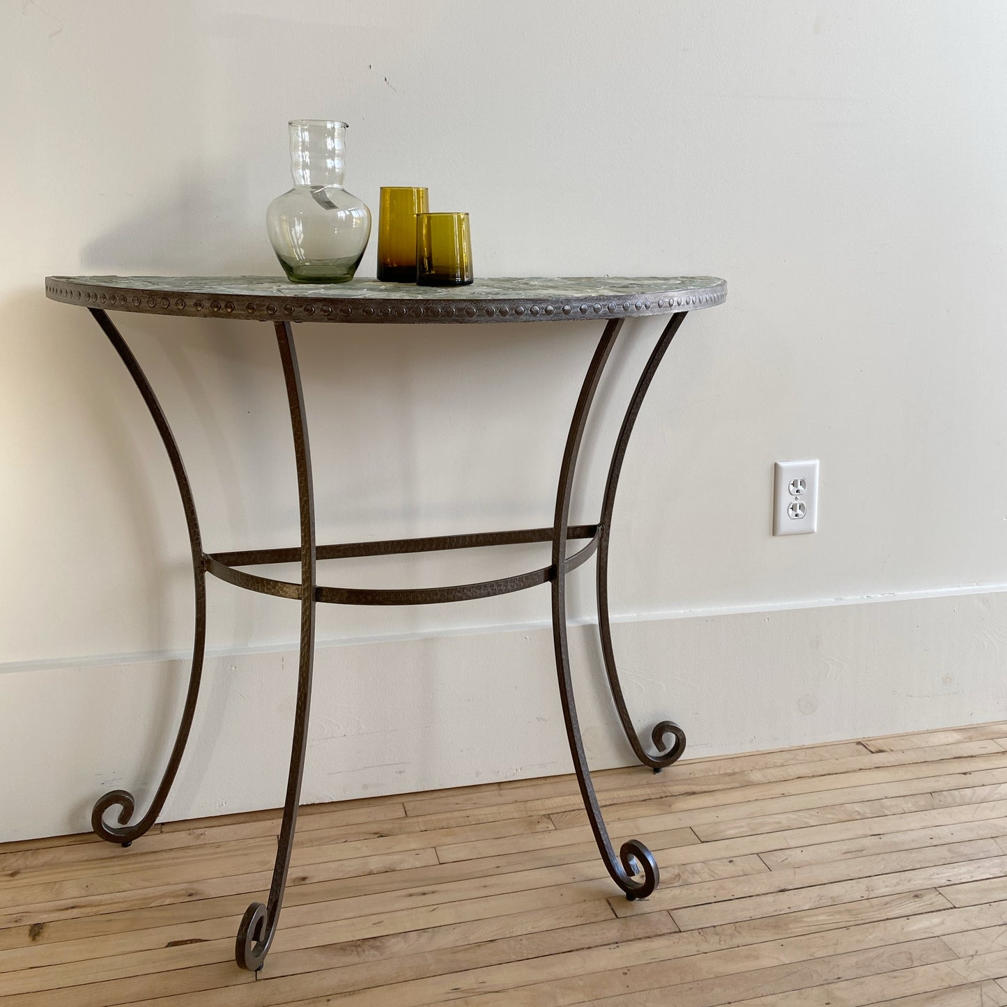 Found Iron + Stone Console Table, Choose