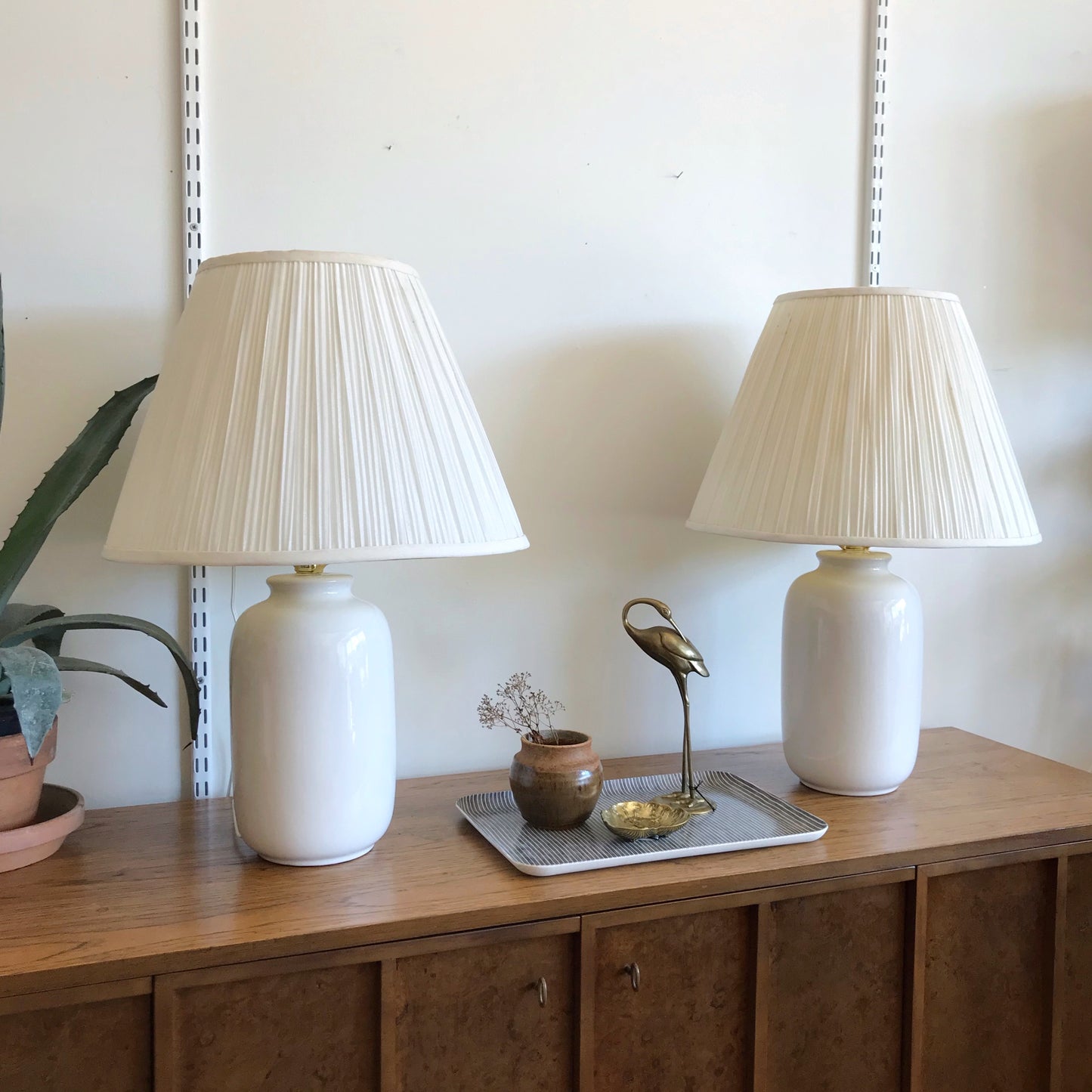 Pair of Vintage Ceramic Lamps, circa 1990