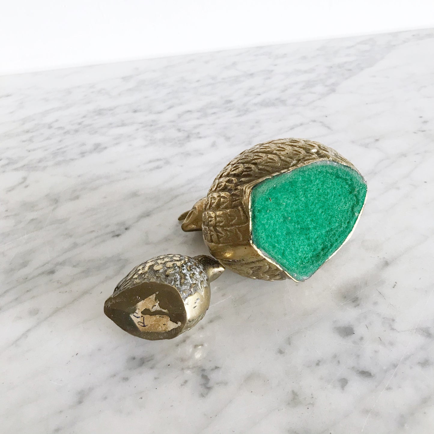 Pair of Darling Vintage Brass Quail