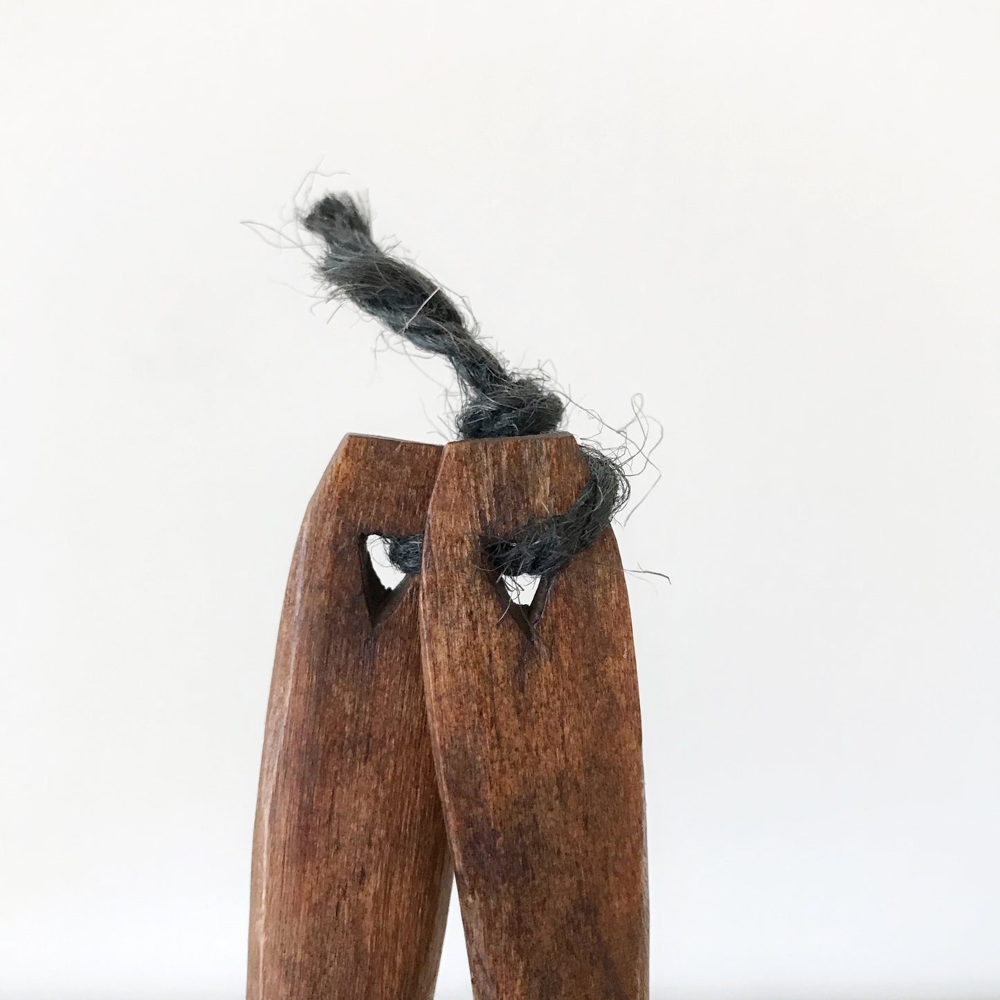 Carved Wood Fork + Spoon Set