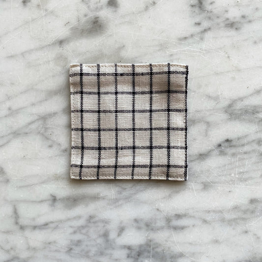 Linen Coaster Set (6), Choose Style