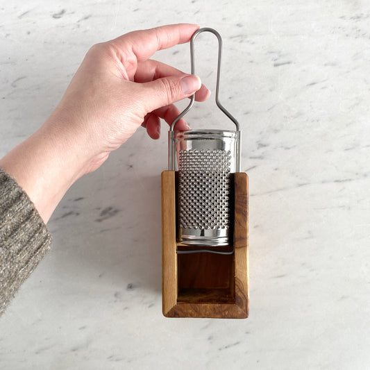 Found Olivewood Box Grater, Italy