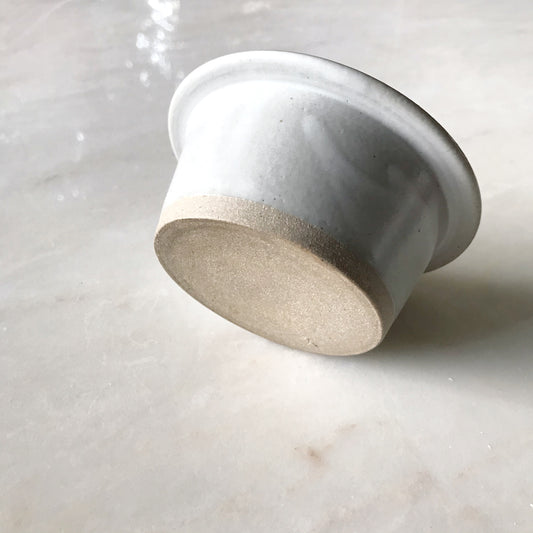 Pottery Dish with Leaf