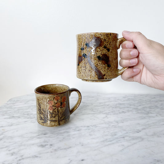 Vintage 70’s Floral Ceramic Mug