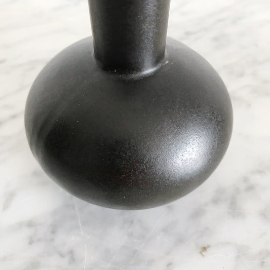 Vintage Black Mod Bud Vase