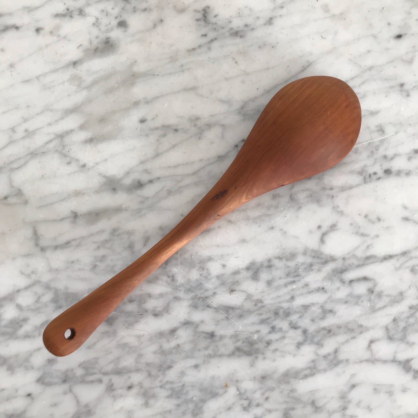 Large Carved Wood Ladle Spoon