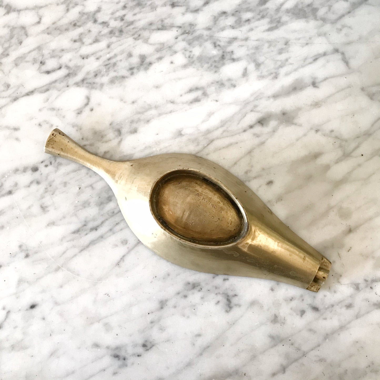Large Vintage Brass Ashtray