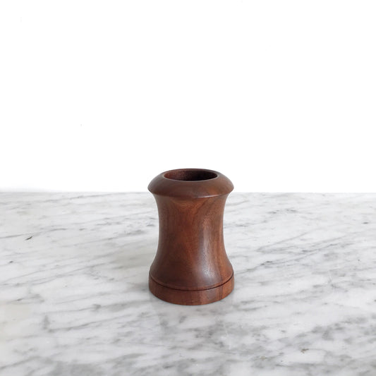 Vintage Turned Wood Holder / Vase