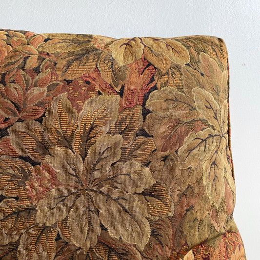 Vintage Accent Pillow, Foliage Tapestry