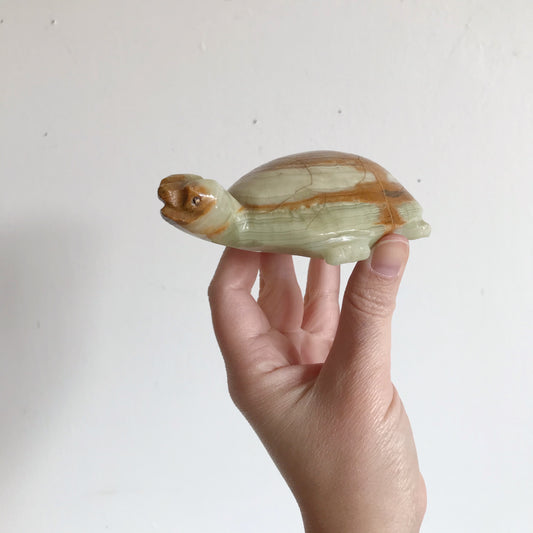 Vintage Carved Stone Turtle