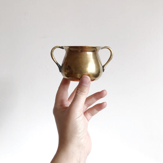 Vintage Brass Cup w/ Handles