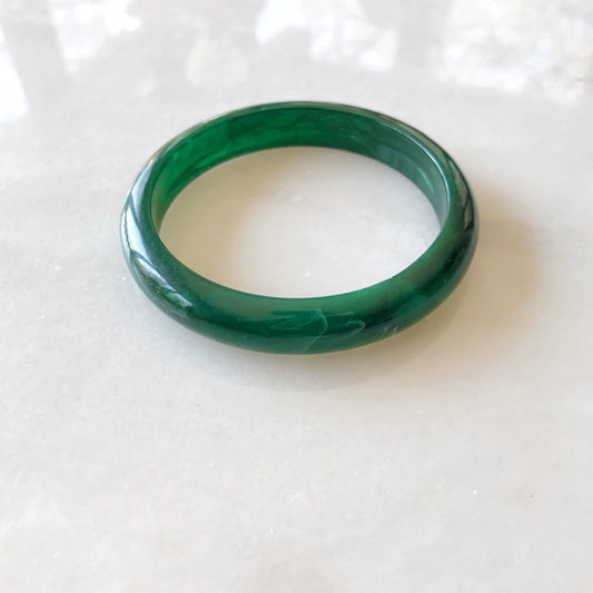 Vintage Green Acrylic Bangle