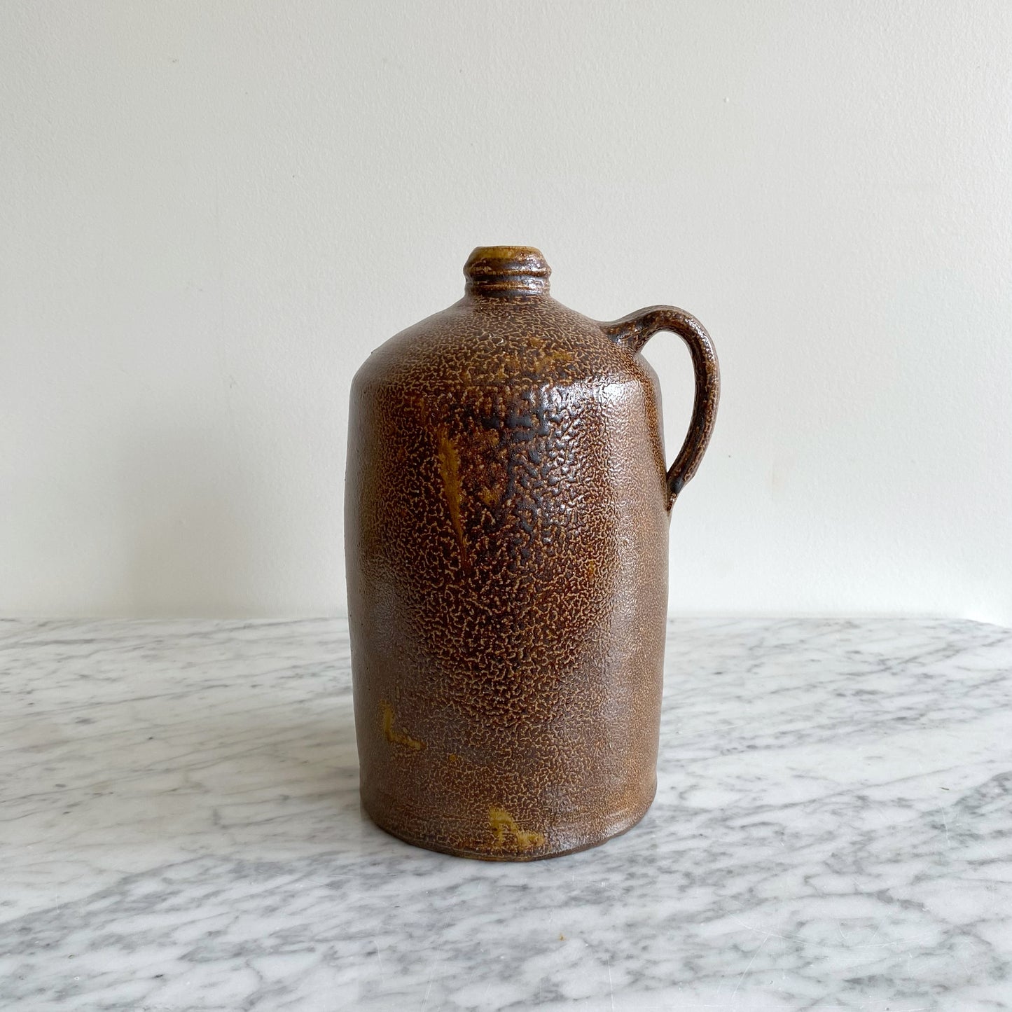 Antique Salt Glaze Stoneware Jug, 10.25”