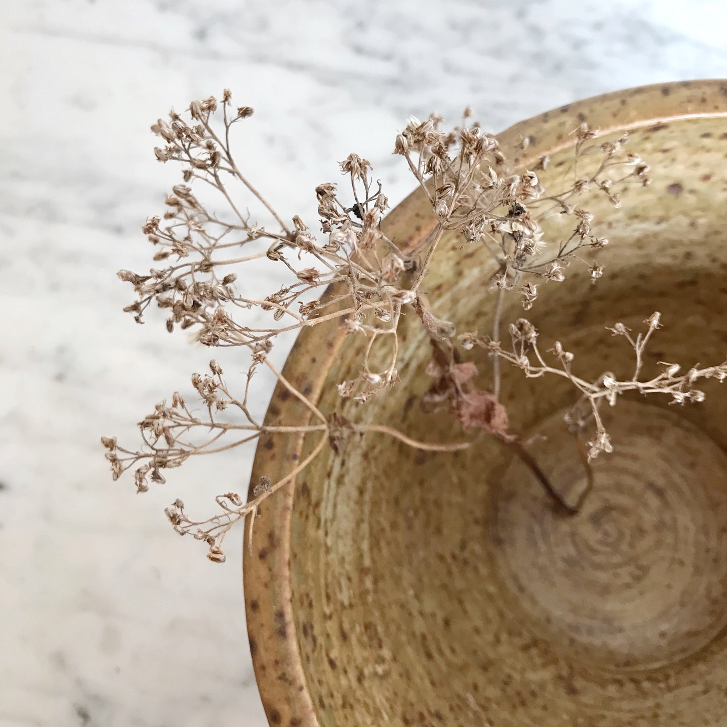 Vintage Pottery Fruit Bowl, 8”