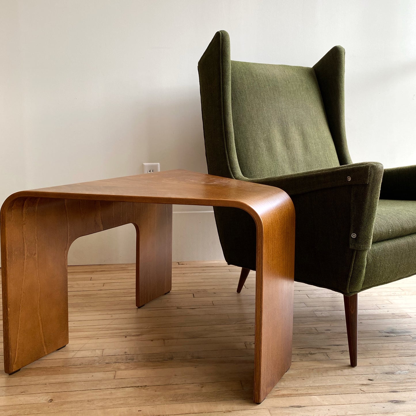 Vintage MCM Selig Wingback Arm Chair