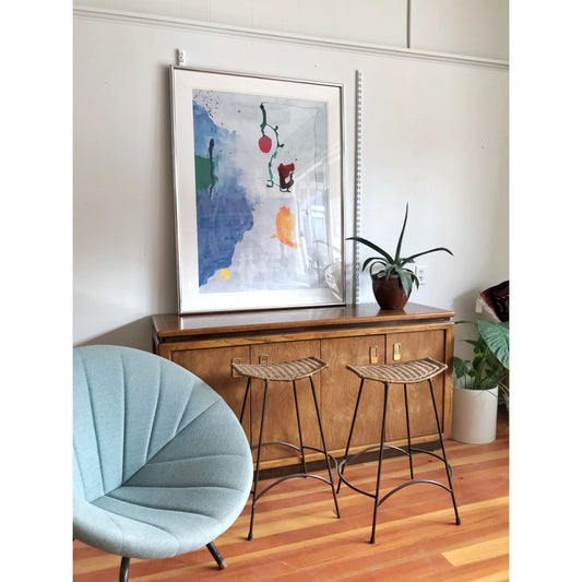 Oversized Framed Modern Abstract Art Poster (37.75 x 49.25)