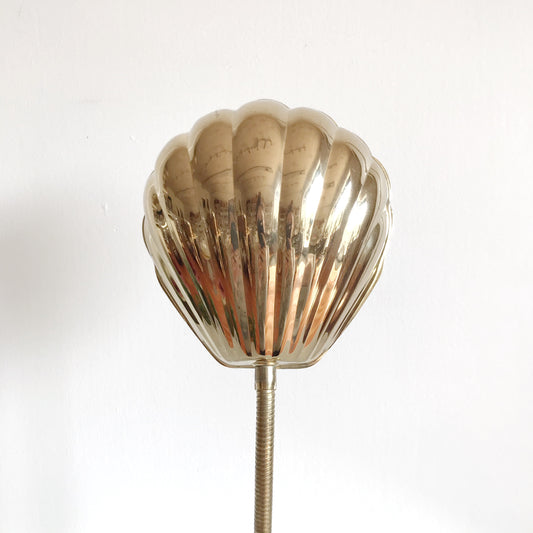 Vintage Brass Seashell Desk Lamp