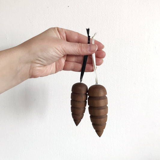 Wooden Heirloom Ornament, Pinecone