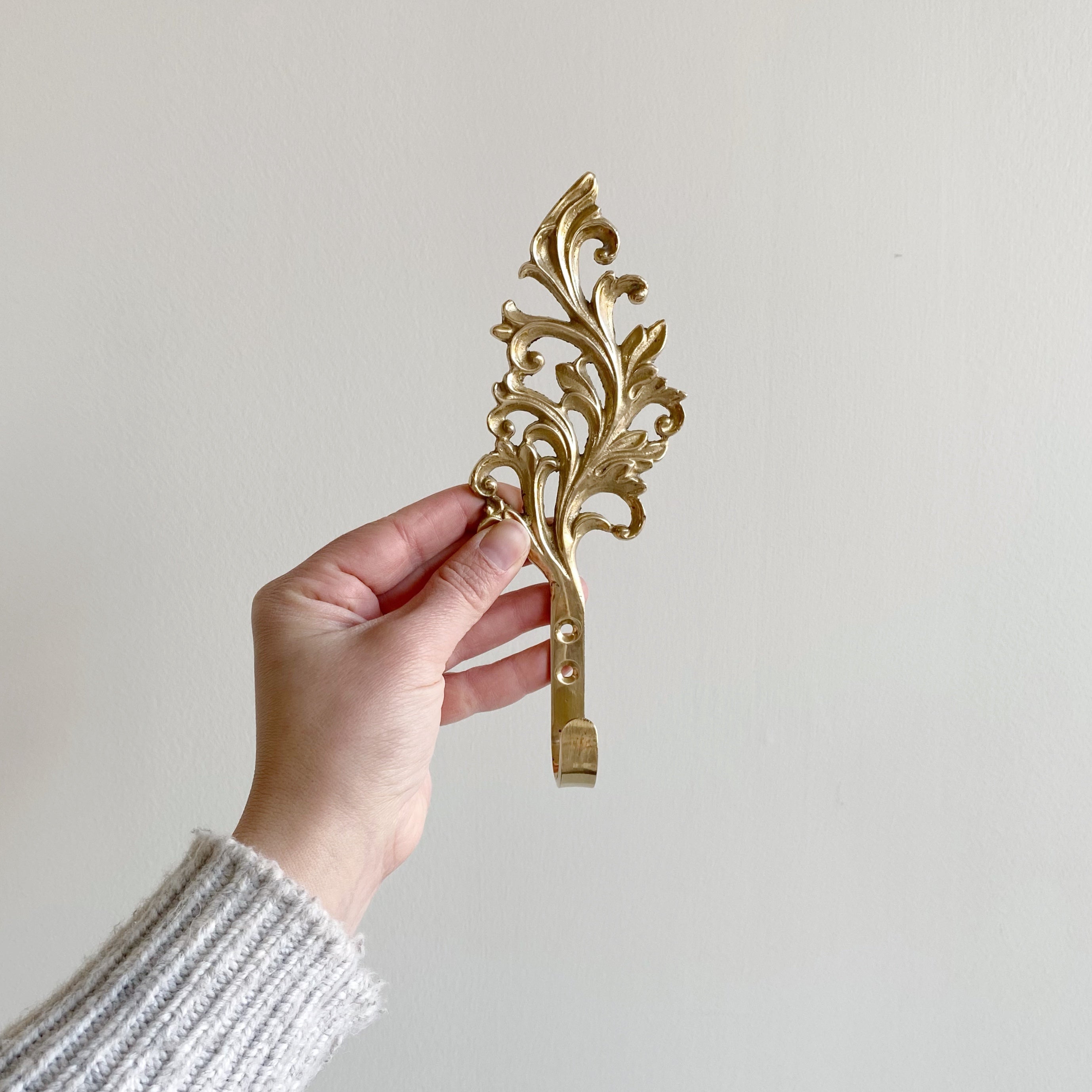 Vintage Leafy Solid Brass Hook – HAUS THEORY