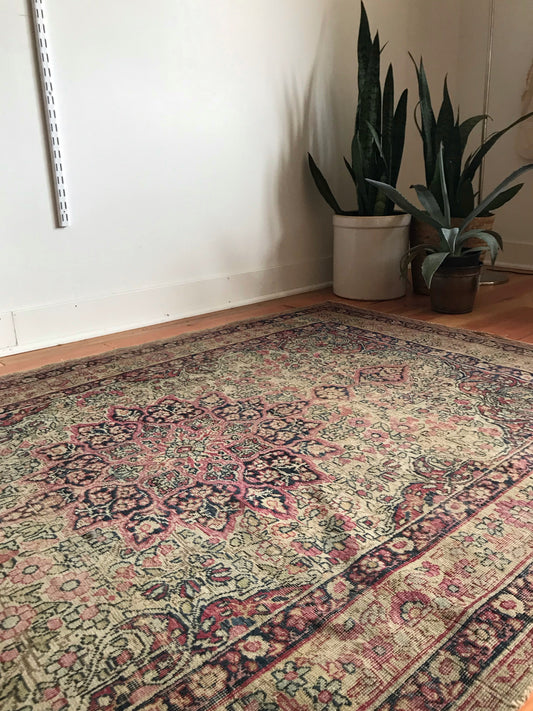 “ANNA” Antique Hand-knotted Rug (4.1 x 6.5)