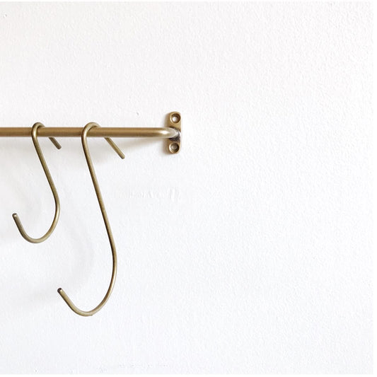 Simple Brass J Hook