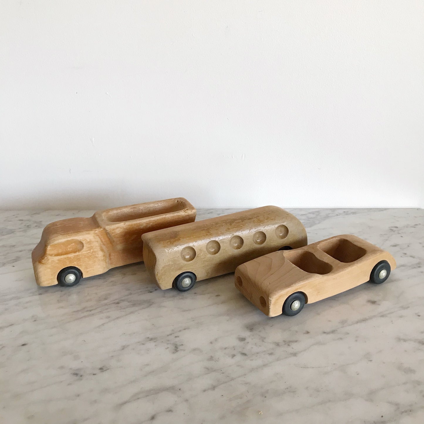Vintage Sculptural Wood Bus, Antonio Vitali PLAYFORMS