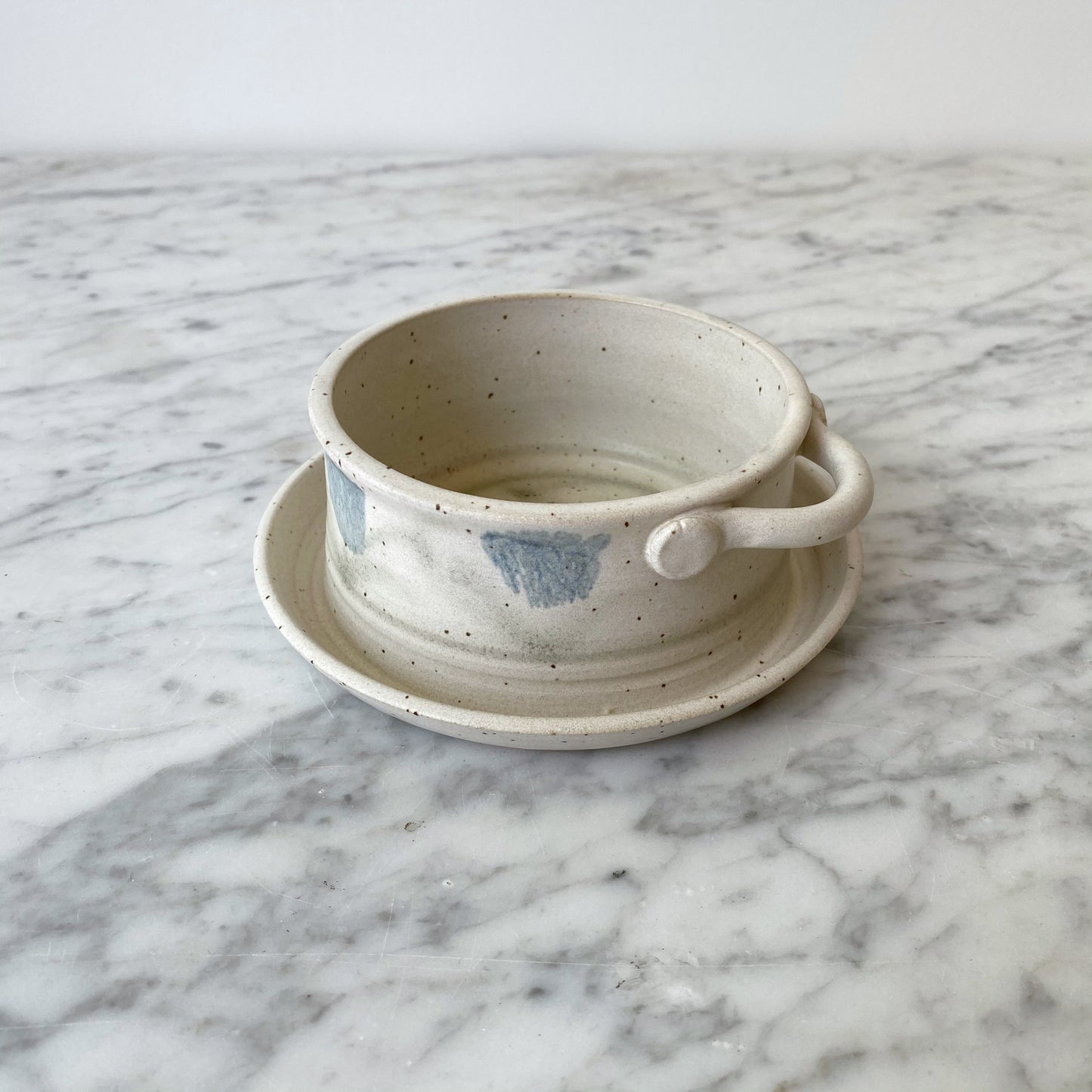 Handcrafted Pottery Dish with Side Loop