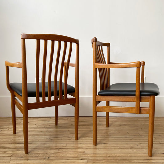 S/6 Vintage Danish Teak Dining Chairs