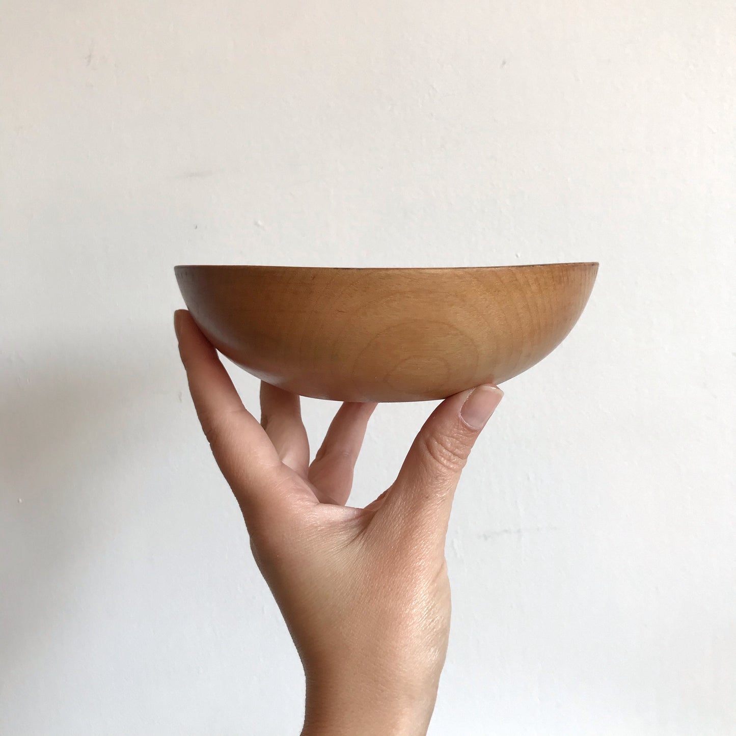 Pair of Vintage Turned Wood Bowls