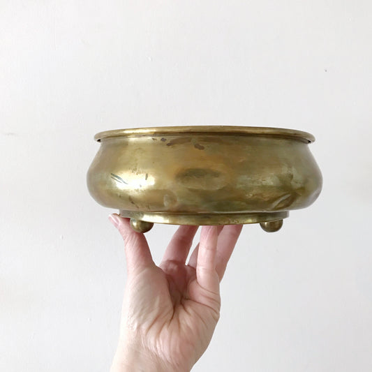 Vintage Brass Succulent Planter